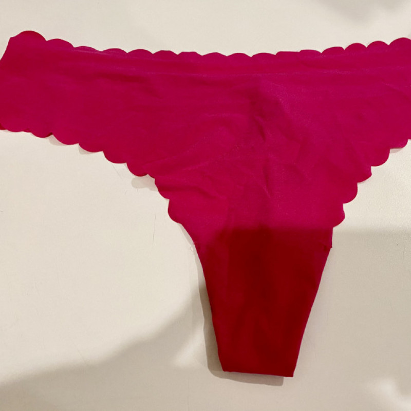 raspberry thong panty